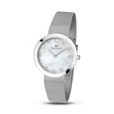 Women's stainless steel Milanese bracelet watch 8126.01
